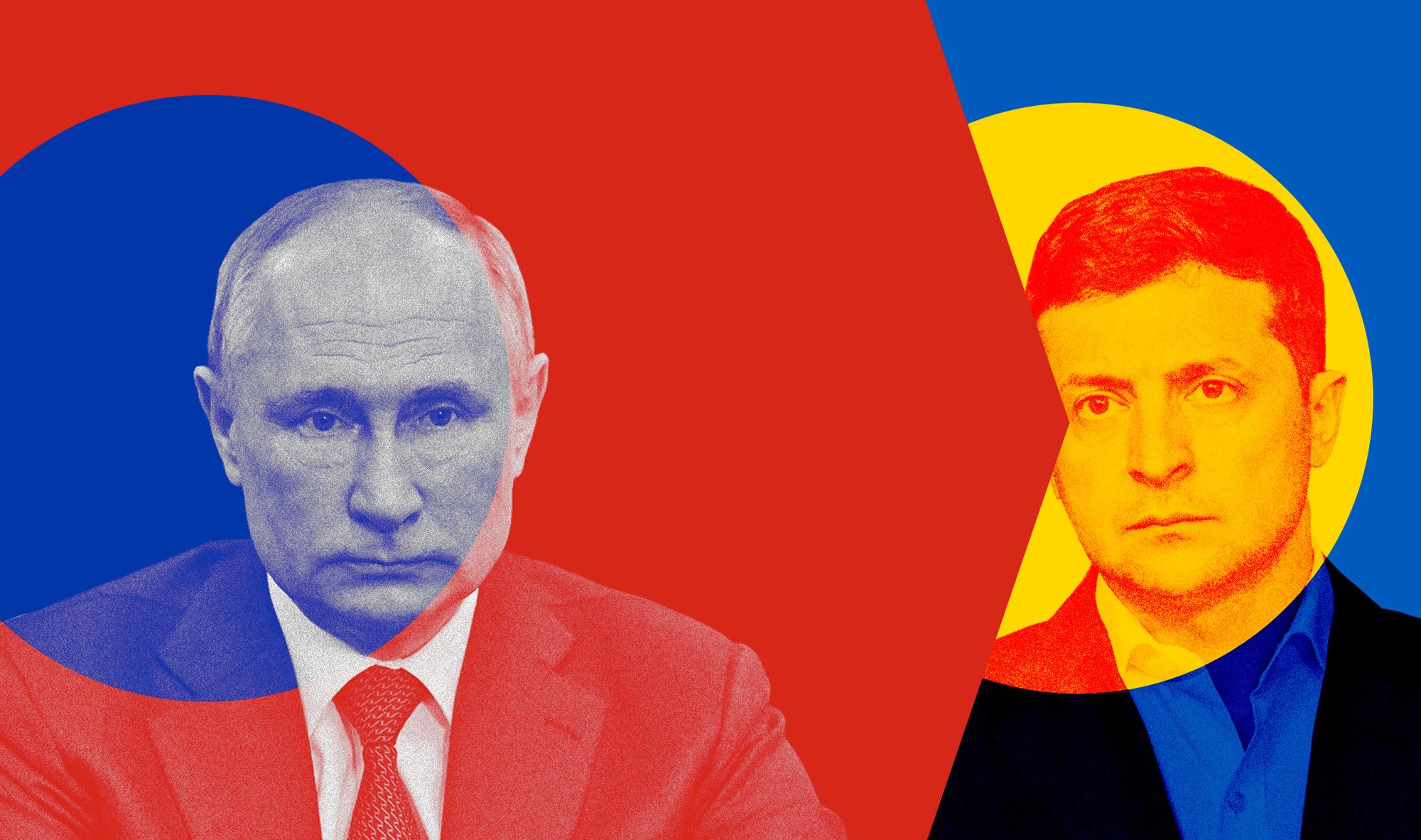 montaje Putin Zelenski Ucrania guerra